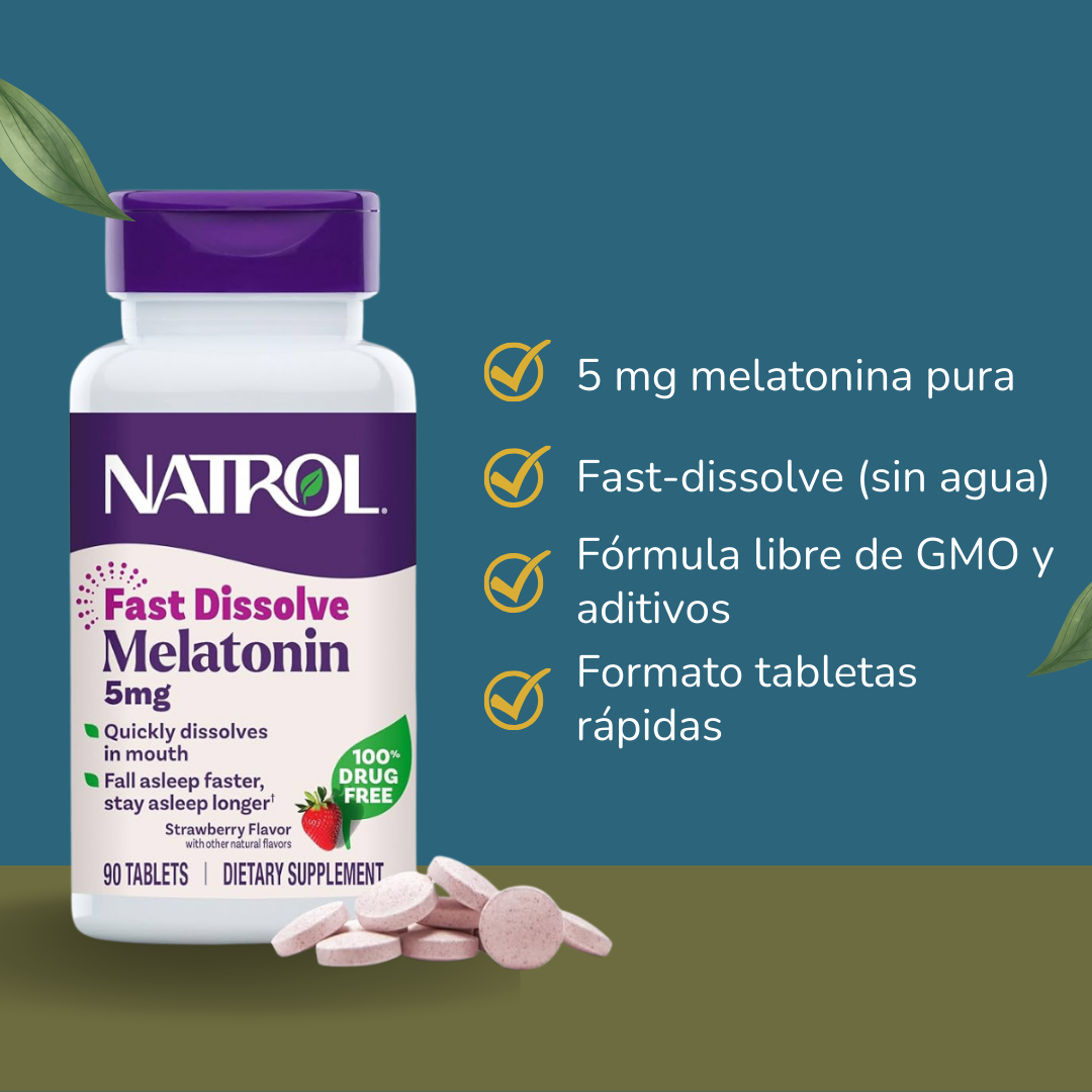 Natrol Melatonina 5 mg – Disolución Rápida