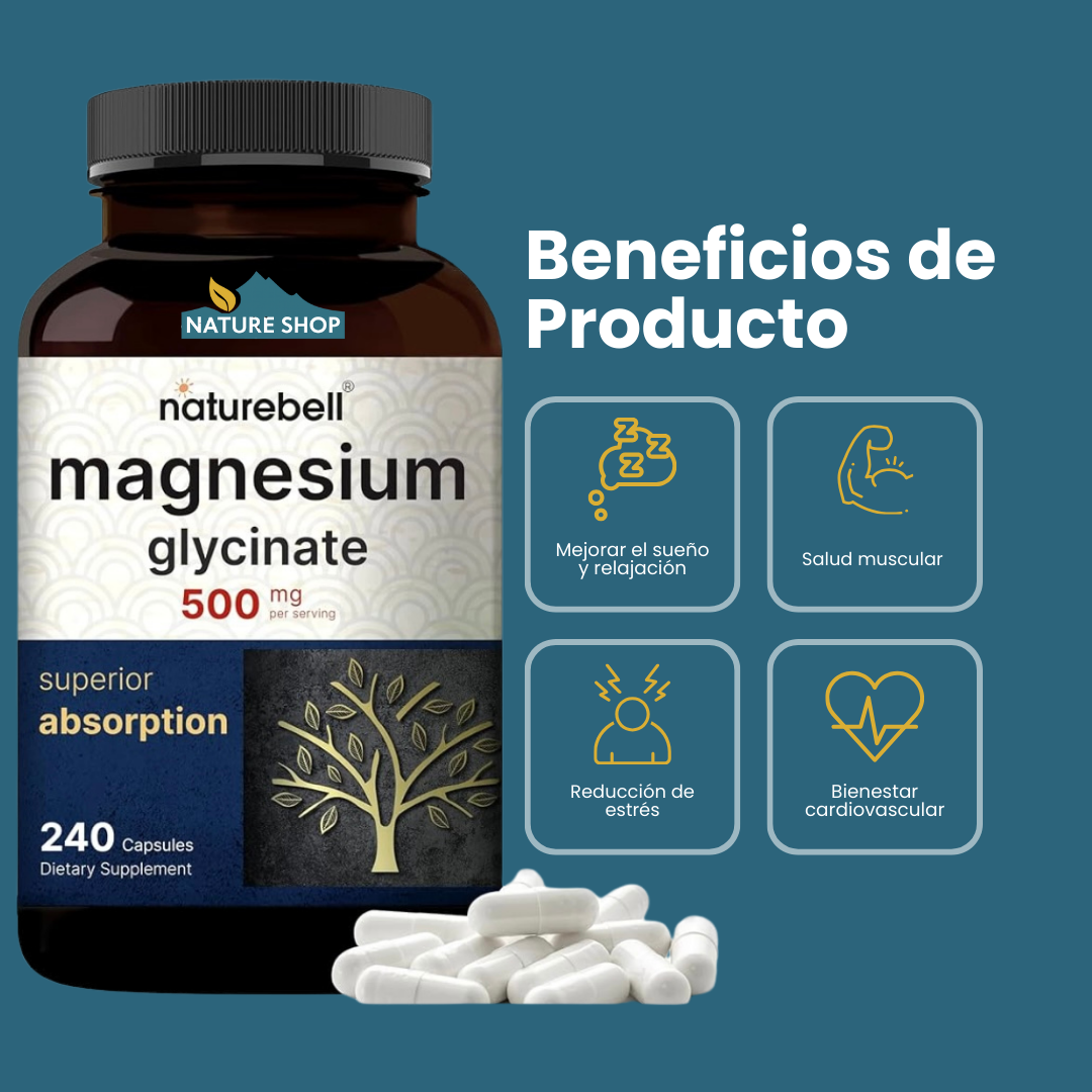 Glicinato de Magnesio Naturebell