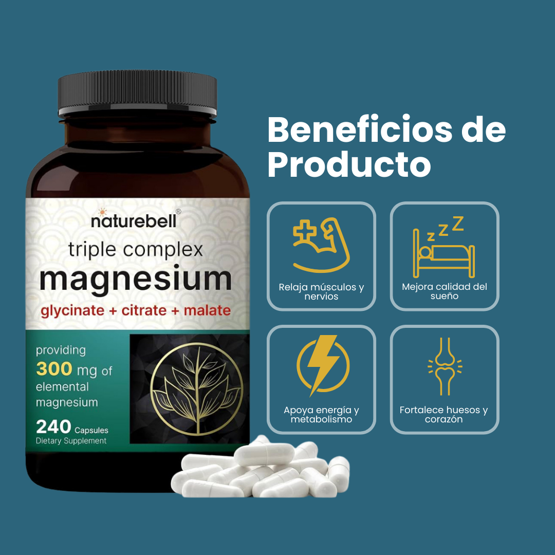 NatureBell Magnesio Triple Complex – 300 mg