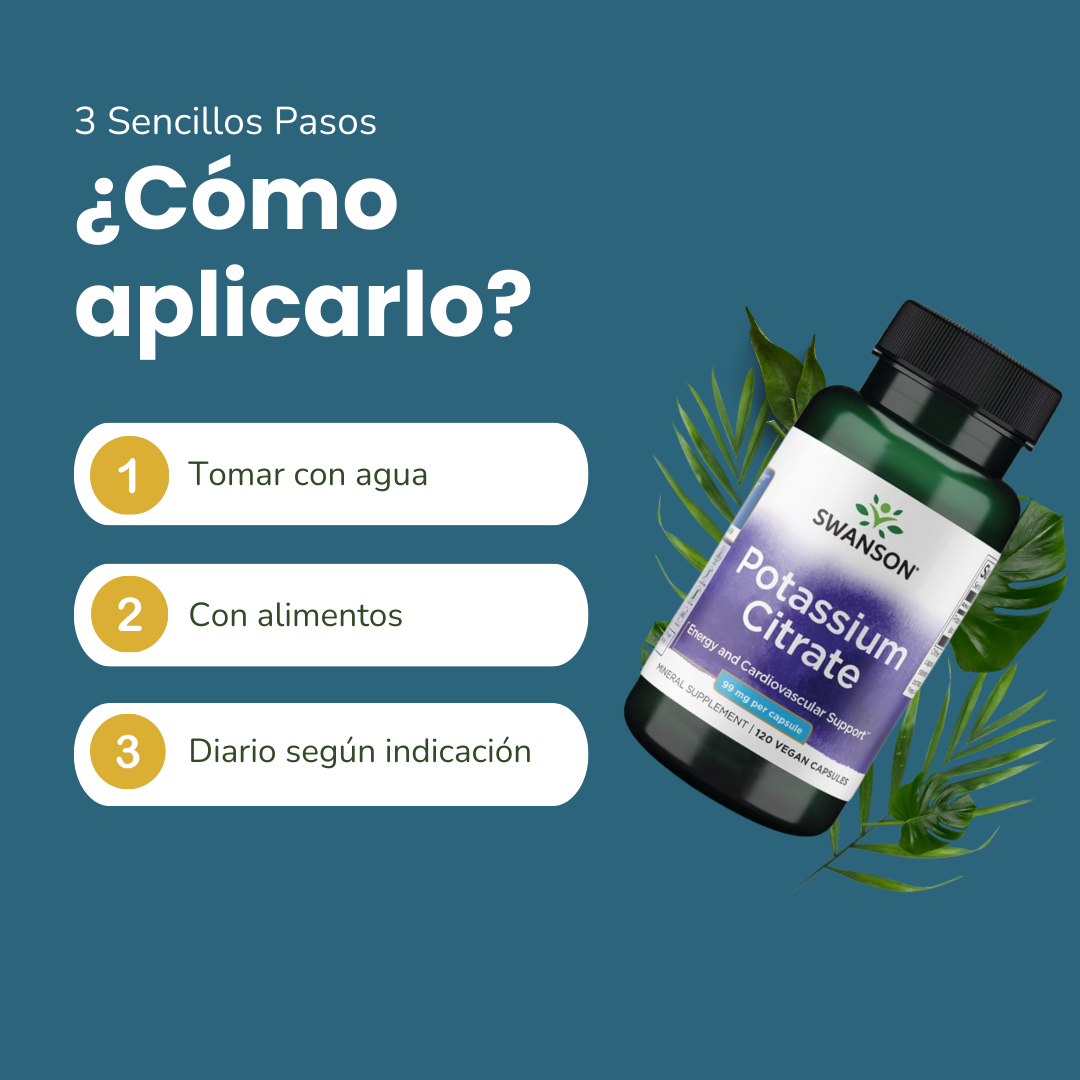 Swanson Citrato de Potasio 99 mg