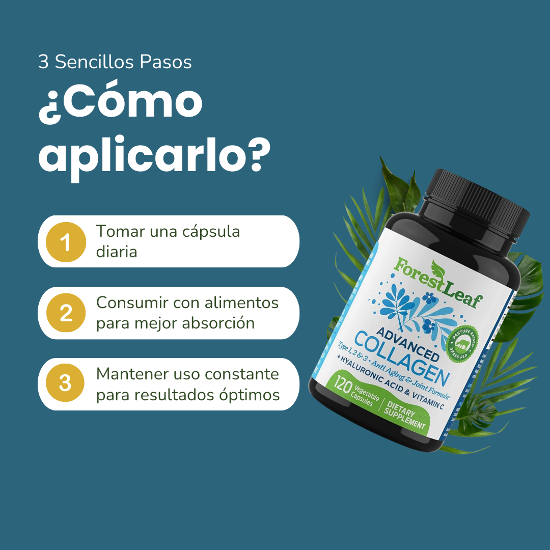 ForestLeaf Multi Advanced Collagen con Ácido Hialurónico y Vitamina C