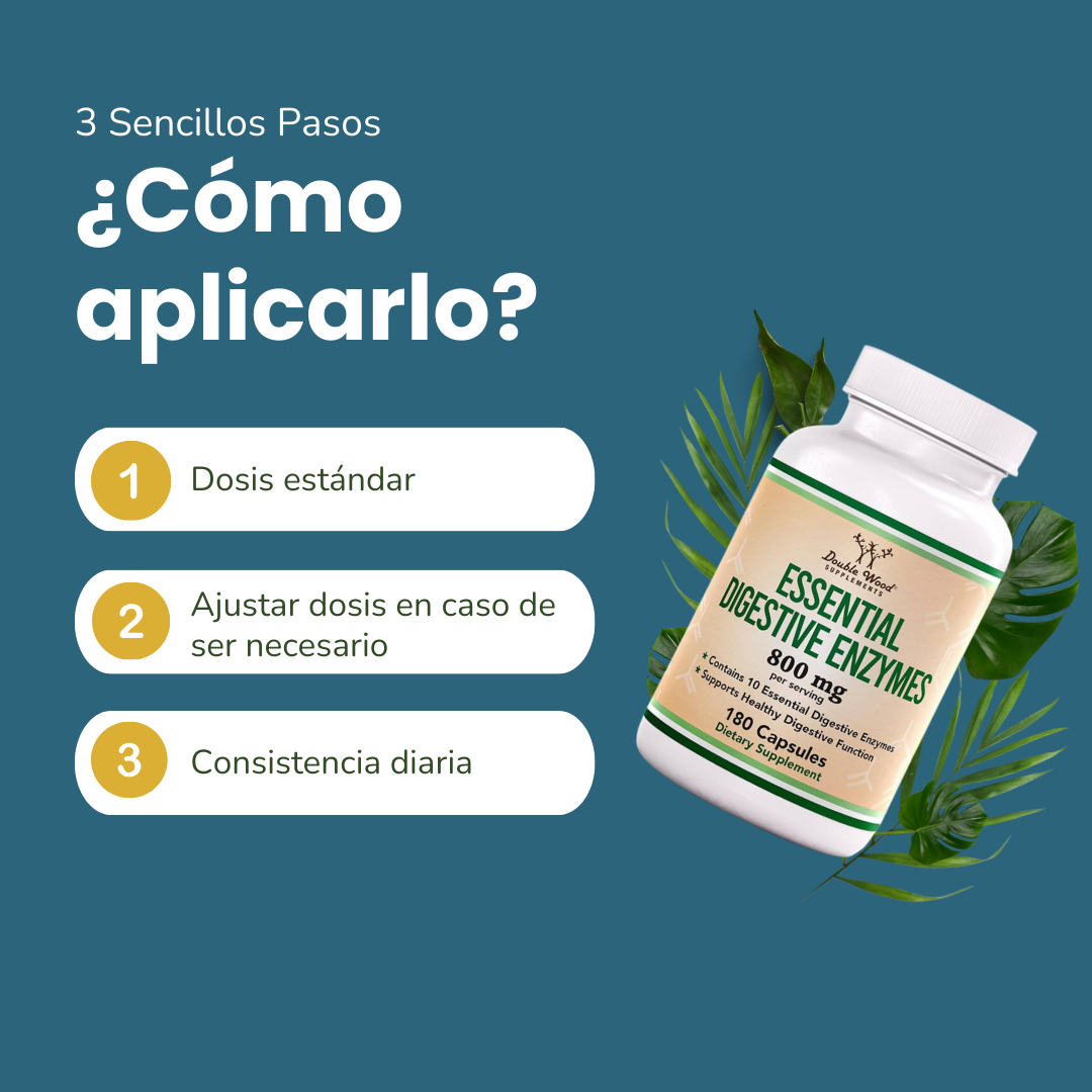 Double Wood Enzimas Digestivas Esenciales 800 mg
