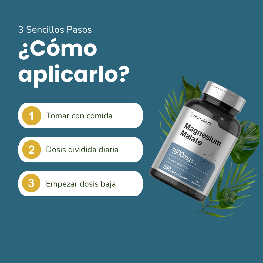 Horbaach Malato de Magnesio 1800 mg