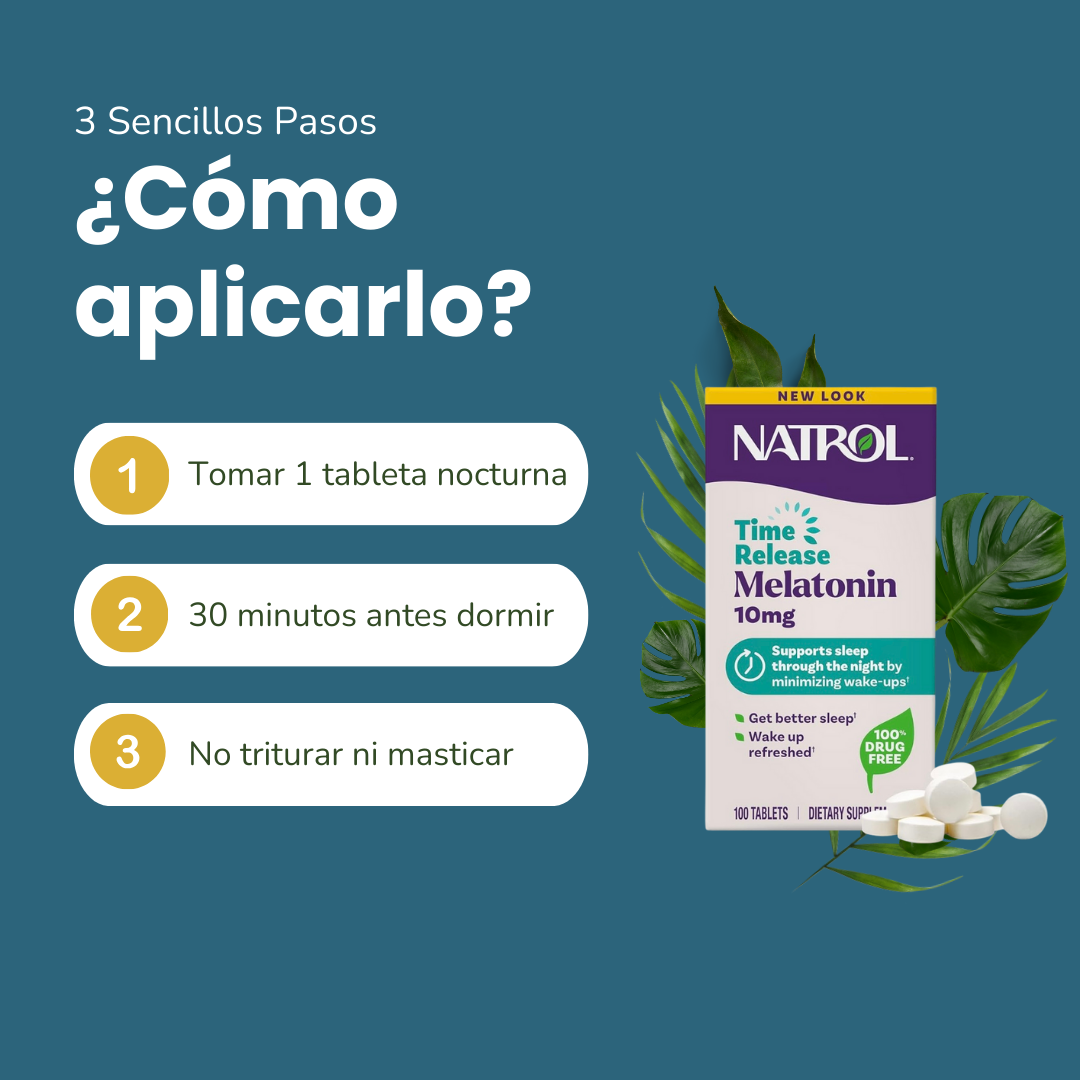 Natrol Melatonina 10 mg – Liberación Prolongada