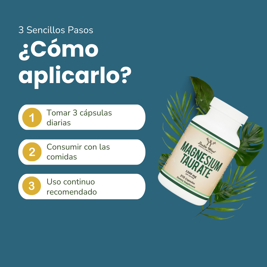 Double Wood Taurato de Magnesio 1500 mg