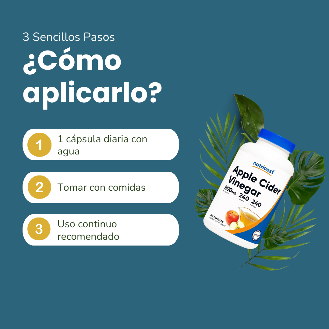 Nutricost Vinagre de Manzana 500 mg