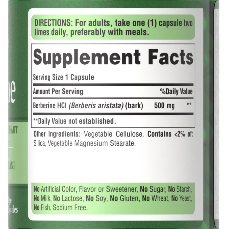Berberina 500 mg Puritan’s Pride