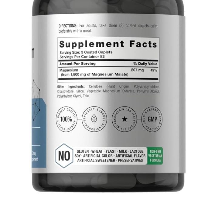 Horbaach Malato de Magnesio 1800 mg