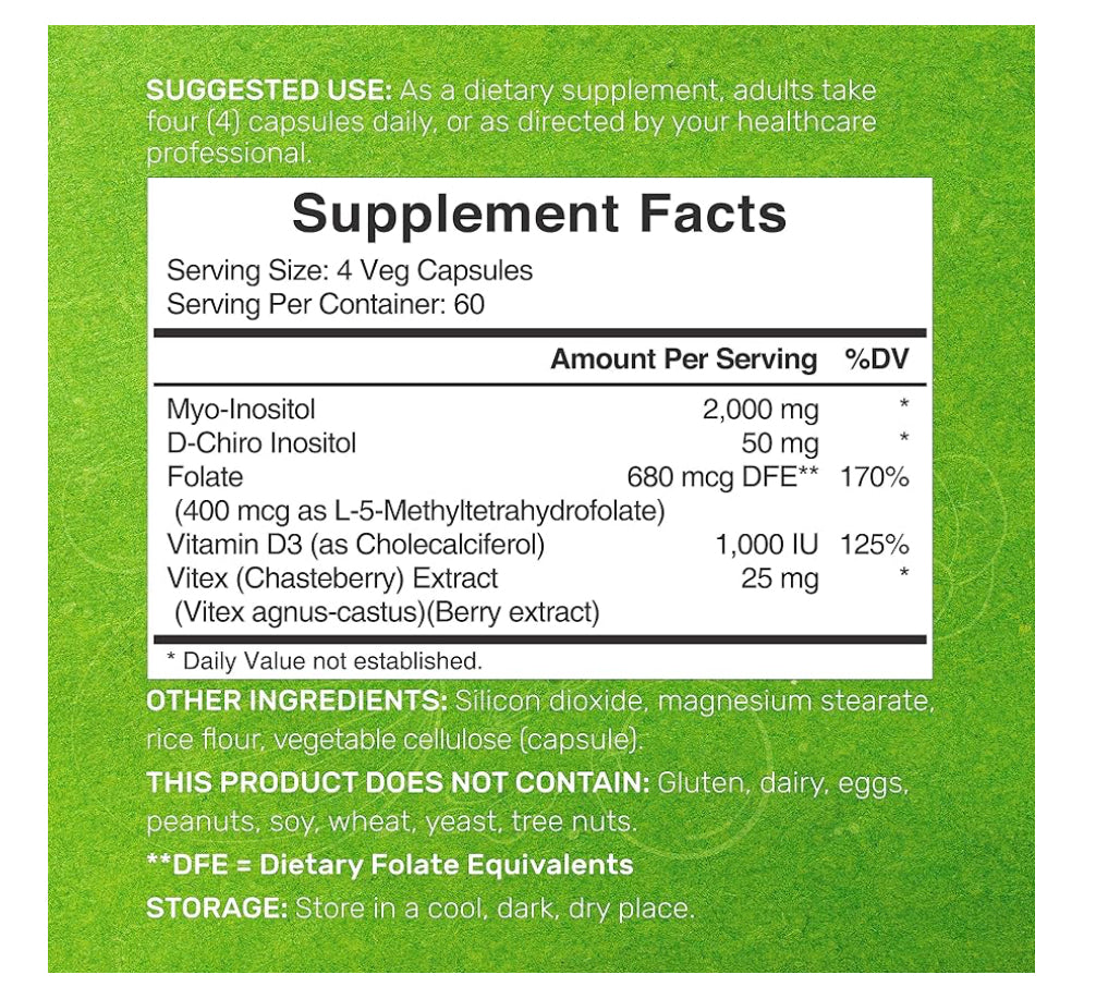 Deal Supplement Myo & D-Chiro Inositol 40:1 – 2,050 mg