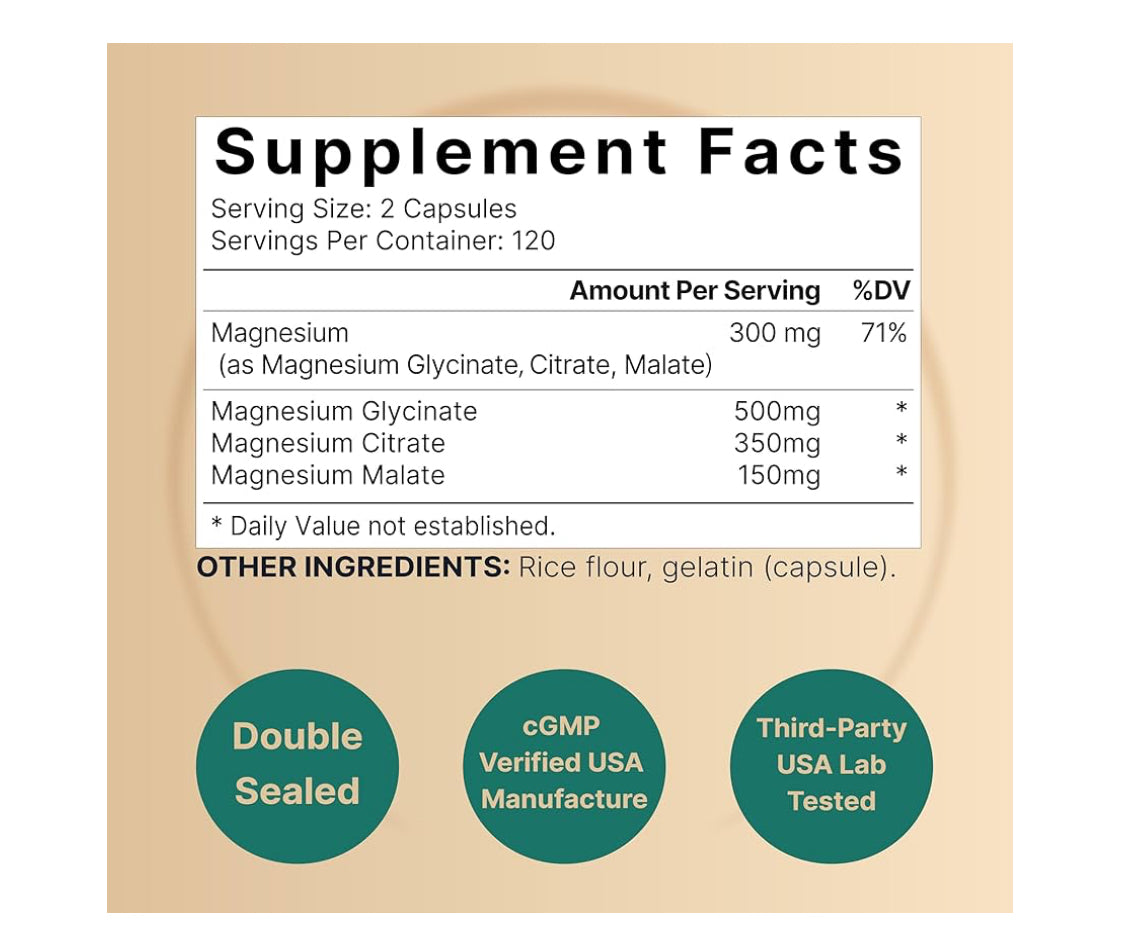 NatureBell Magnesio Triple Complex – 300 mg
