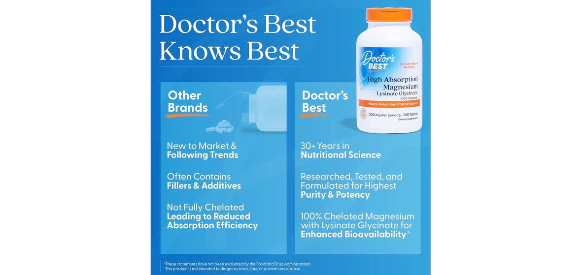 Glicinato de Magnesio Doctor’s Best