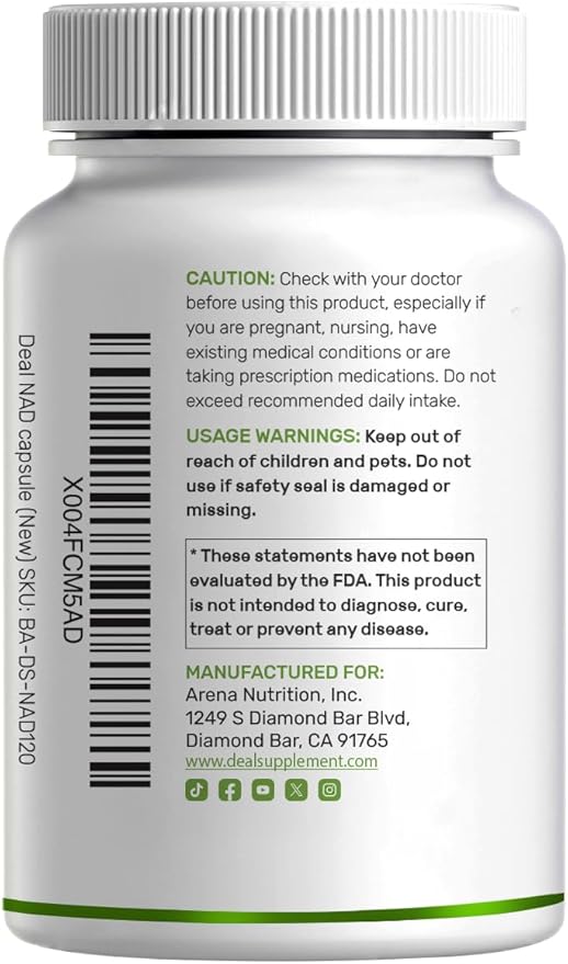 NAD+ + Resveratrol 1000 mg