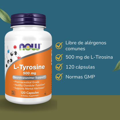 NOW L-Tirosina 500 mg