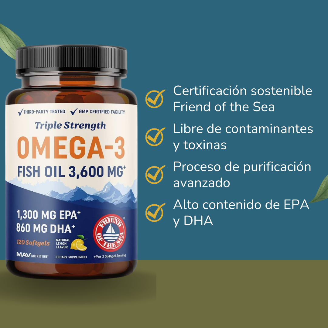MAV Nutrition Omega-3 Triple Strength 3,600 mg