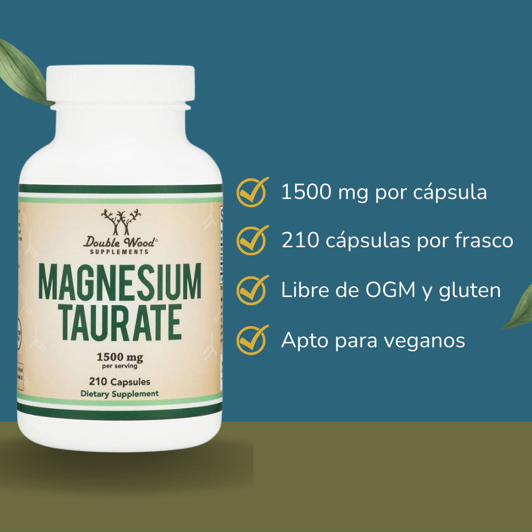 Double Wood Taurato de Magnesio 1500 mg
