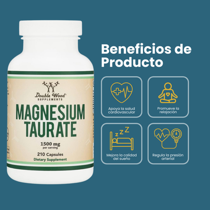 Double Wood Taurato de Magnesio 1500 mg