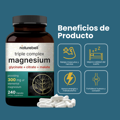 NatureBell Magnesio Triple Complex – 300 mg