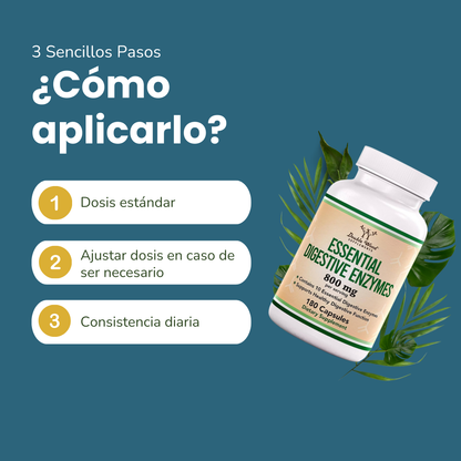 Double Wood Enzimas Digestivas Esenciales 800 mg
