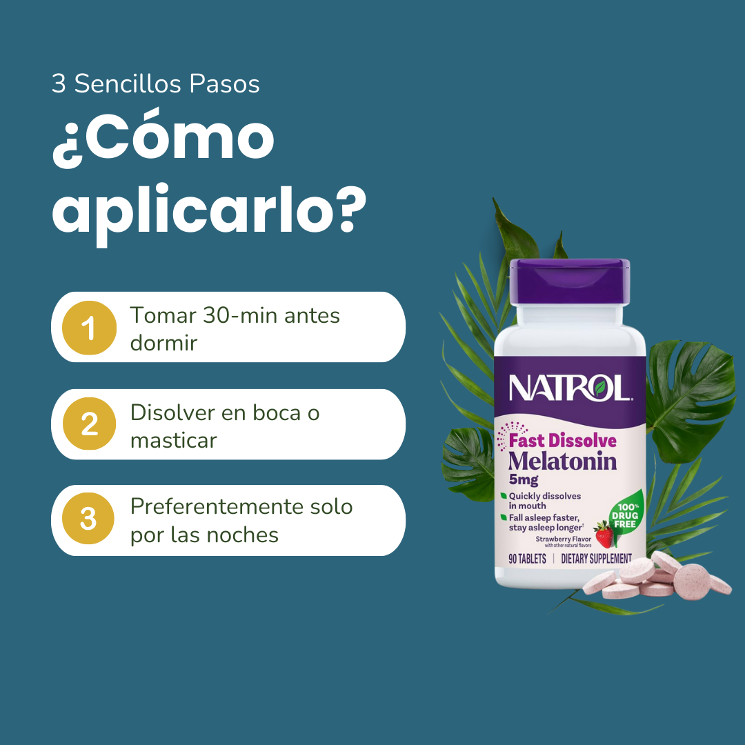 Natrol Melatonina 5 mg – Disolución Rápida