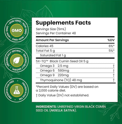 Aceite de Semilla de Comino Negro (Black Seed Oil)