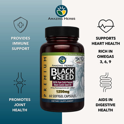 Black Seed Oil 1250 mg Premium