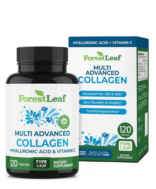 ForestLeaf Multi Advanced Collagen con Ácido Hialurónico y Vitamina C