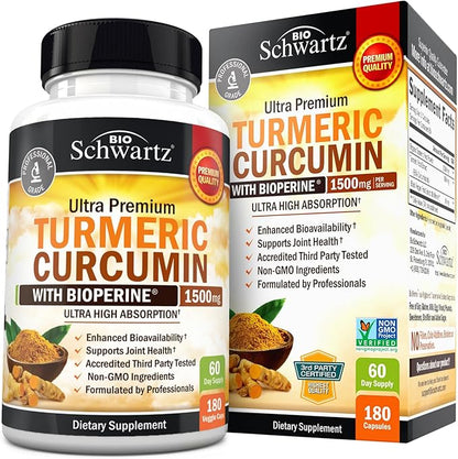 Cúrcuma + Curcumina con Bioperine® 1500 mg