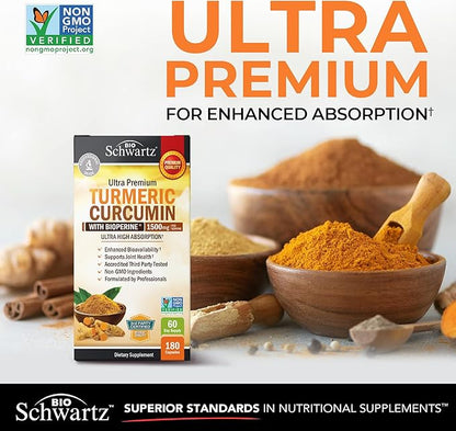 Cúrcuma + Curcumina con Bioperine® 1500 mg