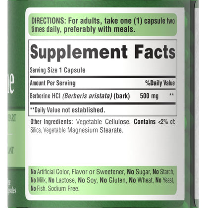 Berberina 500 mg Puritan’s Pride
