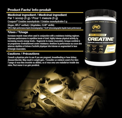 PVL Gold Series Creatina 410 g – 100% German Creapure