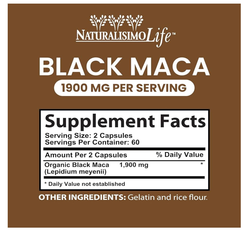 Naturalisimo Life Maca Negra 1900 mg