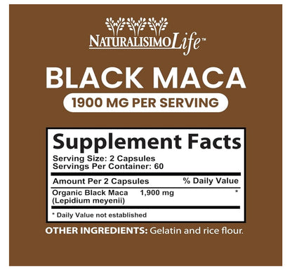 Naturalisimo Life Maca Negra 1900 mg