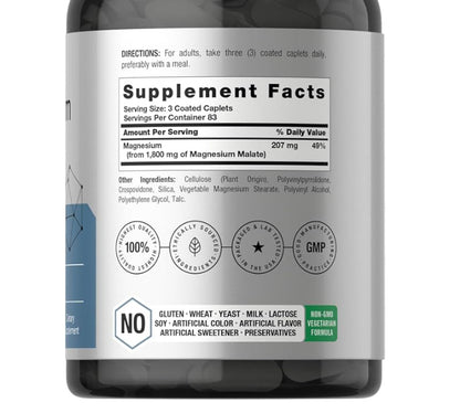 Horbaach Malato de Magnesio 1800 mg