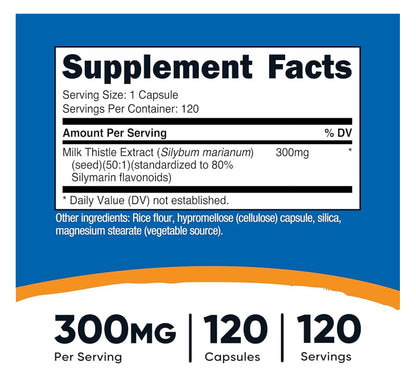 Nutricost Cardo Mariano (Milk Thistle) 1,000 mg