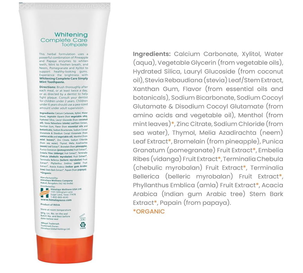 Himalaya Botanique Pasta Dental Blanqueadora – Menta