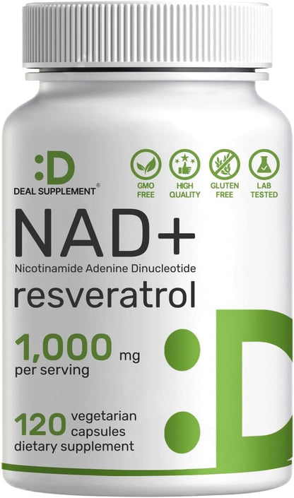 NAD+ + Resveratrol 1000 mg