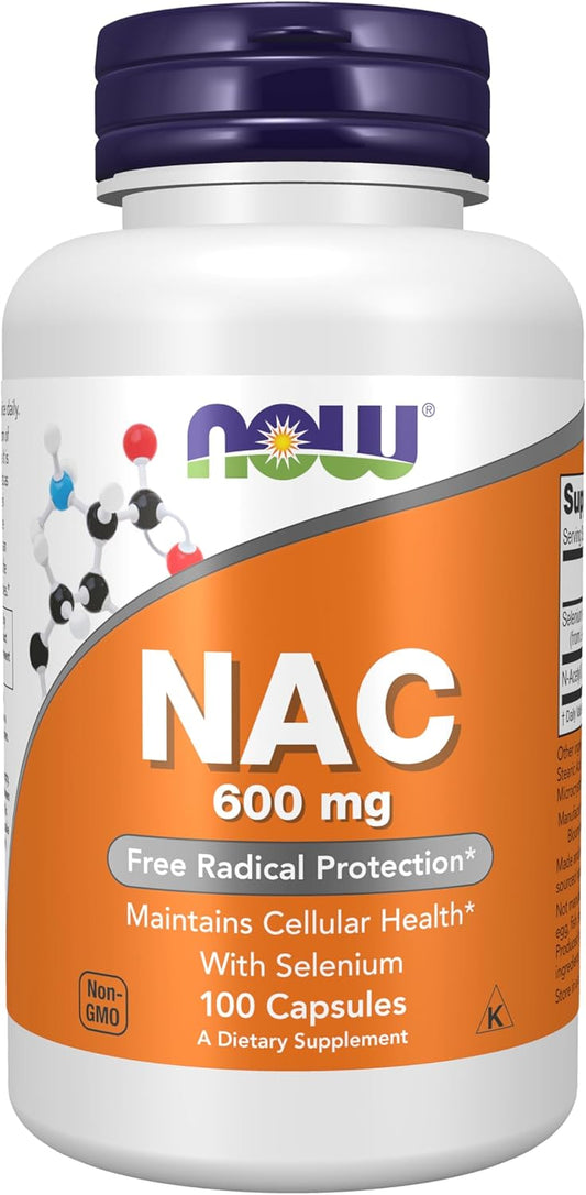 NOW NAC 600 mg con Selenio