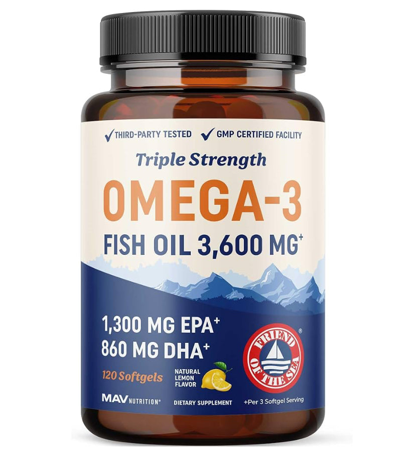 MAV Nutrition Omega-3 Triple Strength 3,600 mg