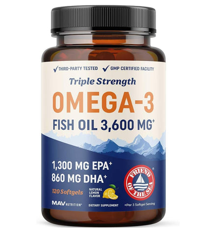 MAV Nutrition Omega-3 Triple Strength 3,600 mg
