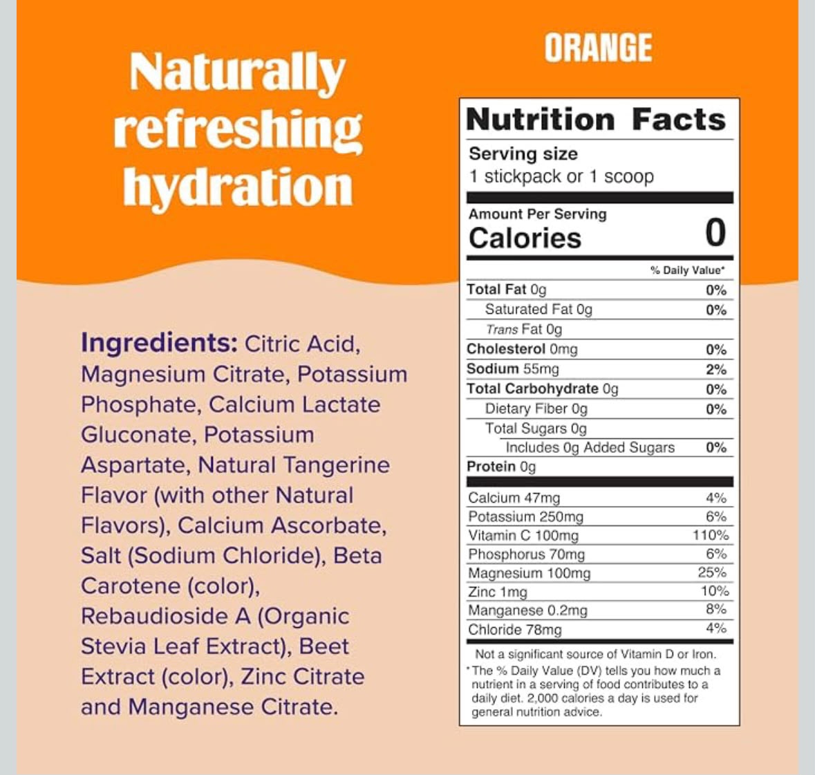 Ultima Replenisher® Electrolitos – Naranja