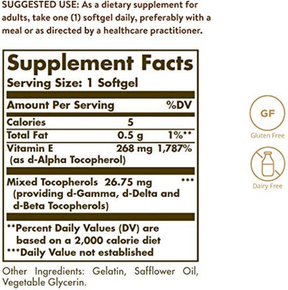 Vitamina E 400 IU (268 mg) Solgar®