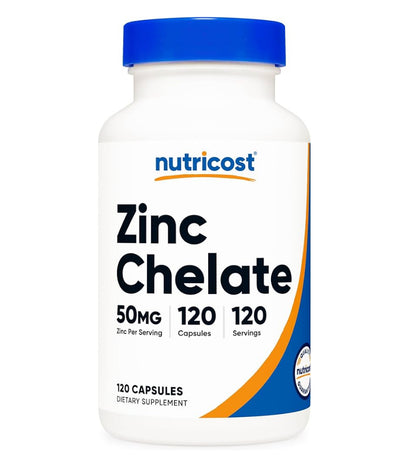 Nutricost Zinc Quelado 50 mg
