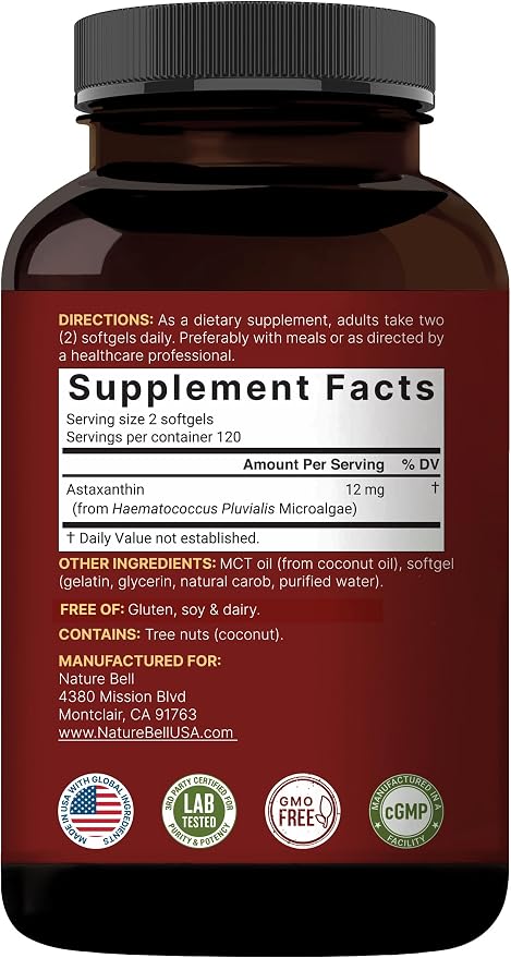 Astaxantina 12 mg NatureBell®