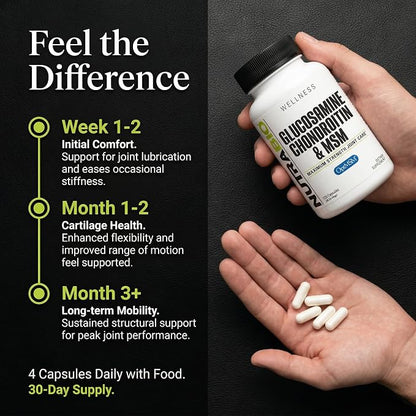 Glucosamina + Condroitina + MSM NutraBio®