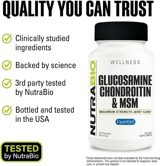 Glucosamina + Condroitina + MSM NutraBio®