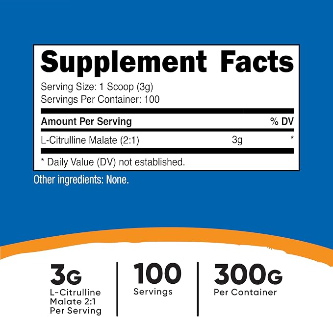 L-Citrulina Malato 2:1 Nutricost®